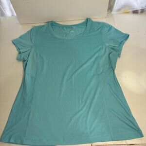 Tek Gear DryTek Light Blue Shadow Stripe Athletic Tee XL